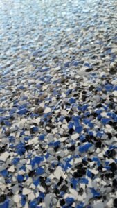 Garage floor epoxy system installed in Thousand Oaks California